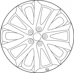 Wheel rim R19x7.5J ET25 Infiniti QX50 19-22 curb