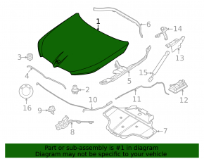 The bare hood of a BMW X3 G45 25-26