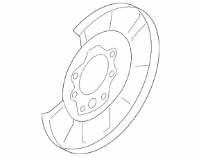 Rear left brake disc cover for Infiniti FX35 QX70 09-17