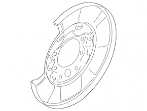 Rear left brake disc cover Nissan Pathfinder 13-14