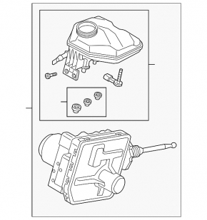 ABS complete with master cylinder for Audi E-Tron 19-23 with cover