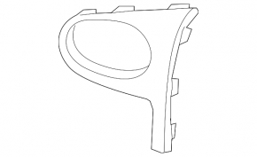 Fog light frame right BMW i3 14-17 structure
