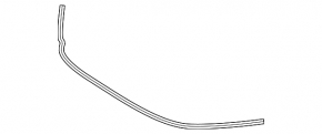 Hood seal on the bumper of the BMW X1 E84 13-15