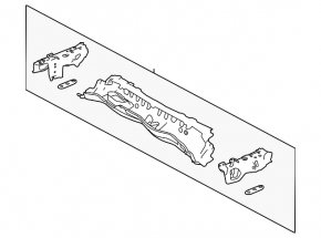 Lexus IS 14-20 metal windshield wiper pan