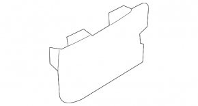 Lower rear bumper cap Subaru XV Crosstrek 13-17