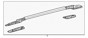 Roof rail longitudinal right Toyota Sienna 11-20