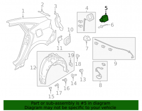 Fuel filler flap Honda Insight 19-22