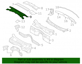 Cabin filter housing lower part BMW 335i e92 07-13