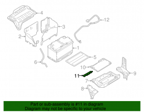 Battery mount Infiniti QX30 17-19