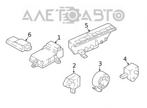 Module srs airbag computer airbags BMW 3 G20 19-