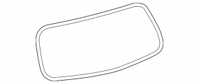 Rubber seal for glass of the trunk door Toyota Highlander 08-13