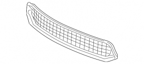 Lower grille of the front bumper Honda Accord 13-15 prerest, under radar cruise