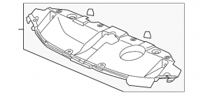 Front bumper protection Acura ILX 13-15 prerest
