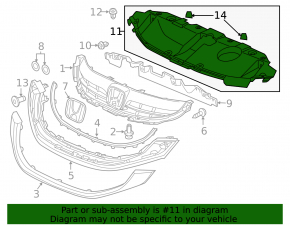 Front bumper protection Acura ILX 13-15 prerest