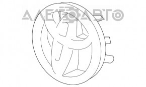 Emblem badge Toyota front bumper Toyota Prius V 12-17 broken guide