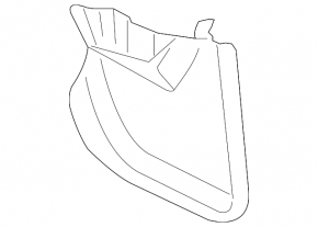 Rear right mudguard for Toyota FJ Cruiser 2007-2014