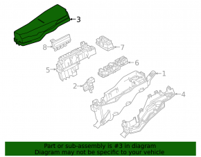 Upper cover of the fuse box under the hood Toyota Camry v70 18-24 2.5