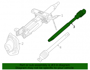 Upper steering cardan shaft Chevrolet Equinox EV 24-26