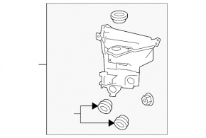 Lexus GX460 10-13 Windscreen Washer Reservoir