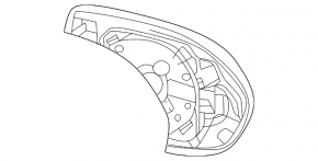 Left mirror element for Toyota Corolla 20-26 JP built