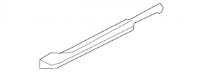 Driver's seat runner trim side left Audi A5 F5 17-19 5D black