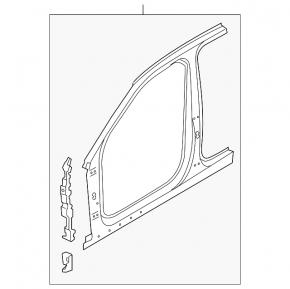 Central right body pillar Audi A3 22-26