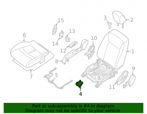 Occupant Sensor Nissan Leaf 13-17