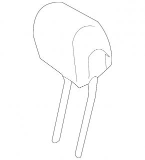 Rear central headrest Mercedes C-class W205 15-18 beige leather