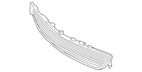 Lower grille front bumper Mercedes E-class W212 14-16 AMG pkg, avantgarde