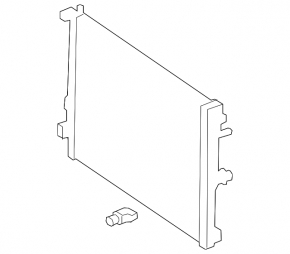 Water cooling radiator Mercedes EQB-class X243 22-25