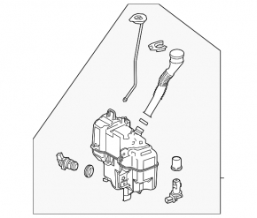 Mazda 3 19-24 Mexico-built windshield washer reservoir (bare)