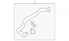 Ford Focus mk3 11-18 2.0 Cooling Return Hose