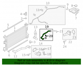 Ford Focus mk3 11-18 2.0 Cooling Return Hose