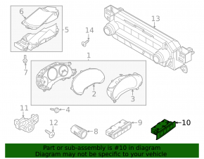 Mazda CX-90 24-26 lower front panel button block for seat memory and electric tailgate