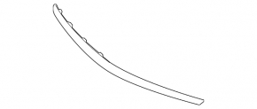 Upper molding for the lower grille of the front bumper for Mazda CX-7 10-12 chrome