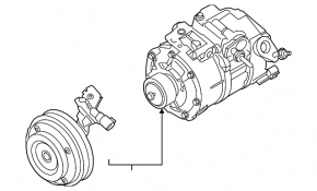 Air Conditioning Compressor Ford Edge 19-24 2.7T