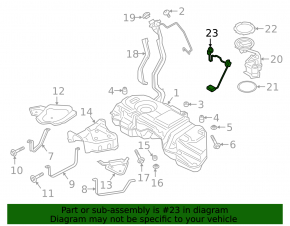 Fuel level sensor Porsche Cayenne 19-26 2.9T, 3.0T