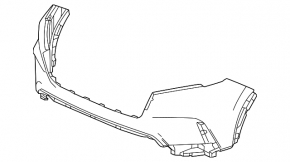 Bare front bumper Honda CRV 23 - without parking sensors