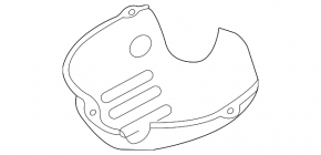 Exhaust manifold protection lower right Subaru Impreza WRX GH 08-14 2.5T