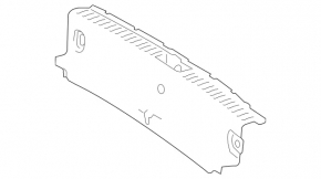 Mercedes GLA 15-20 trunk opening trim
