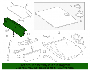 Mercedes GLA 15-20 trunk opening trim