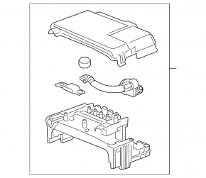 Distribution plate Cadillac CTS 14-