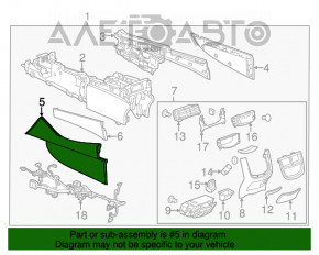 Left threshold Ford Ecosport 18-19