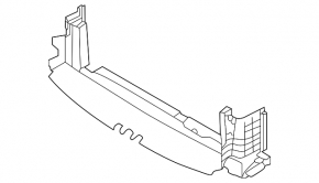 Lower radiator deflector Kia Sorento 19-20 2.4, 3.3
