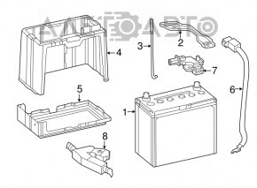 Positive battery terminal Honda CRV 12-14