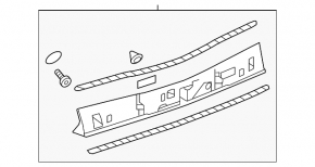 Chevrolet Bolt 17- Tailgate License Plate Light Bar