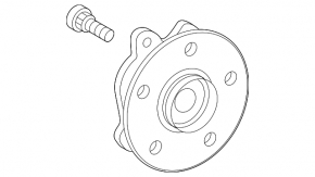 Front left hub Lexus ES300h ES350 19-26