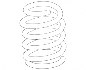 Toyota Rav4 13-15 rear left spring, pink stiffness
