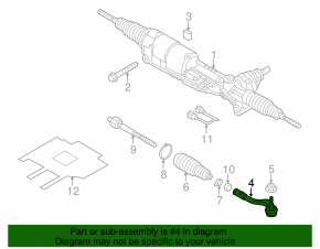Steering tip left Porsche Macan 15- CTR
