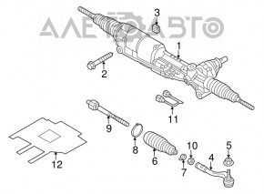 Steering tip left Porsche Macan 15- CTR